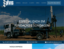 Tablet Screenshot of hvsfundacoes.com.br